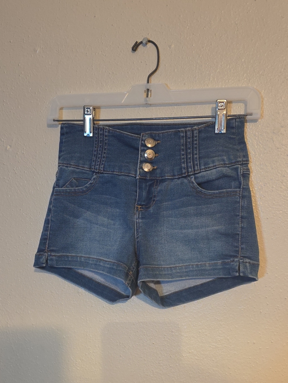 Boom Boom Jeans Women's Denim High-Waist Blue Shorts Sz 1